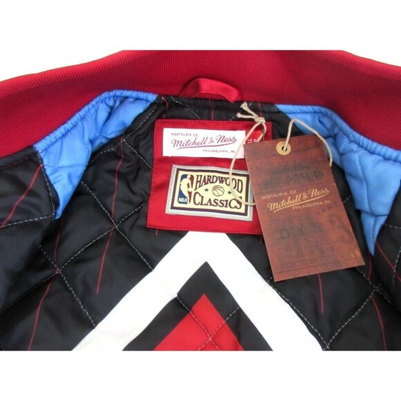 Mitchell & Ness Chicago Bulls Men's NBA 1996 Finals Satin Snap Up Jacket NWT - Picture 6 of 7